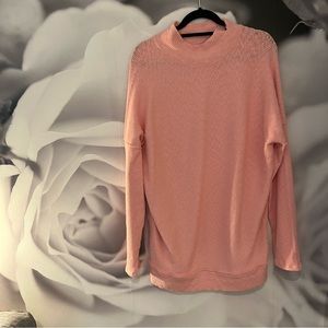 We the Free split mock neck top size medium